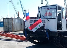Oboronlogistics delivered construction equipment to Syria